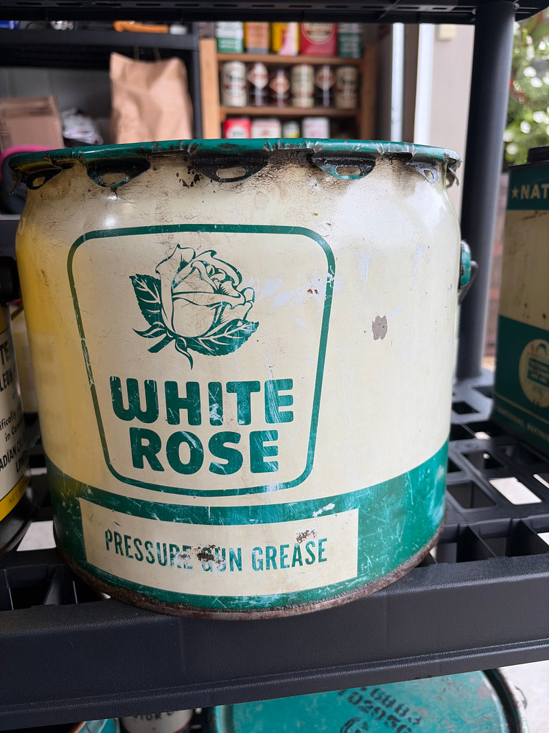 White Rose 25lb Pressure Gun Grease Can
