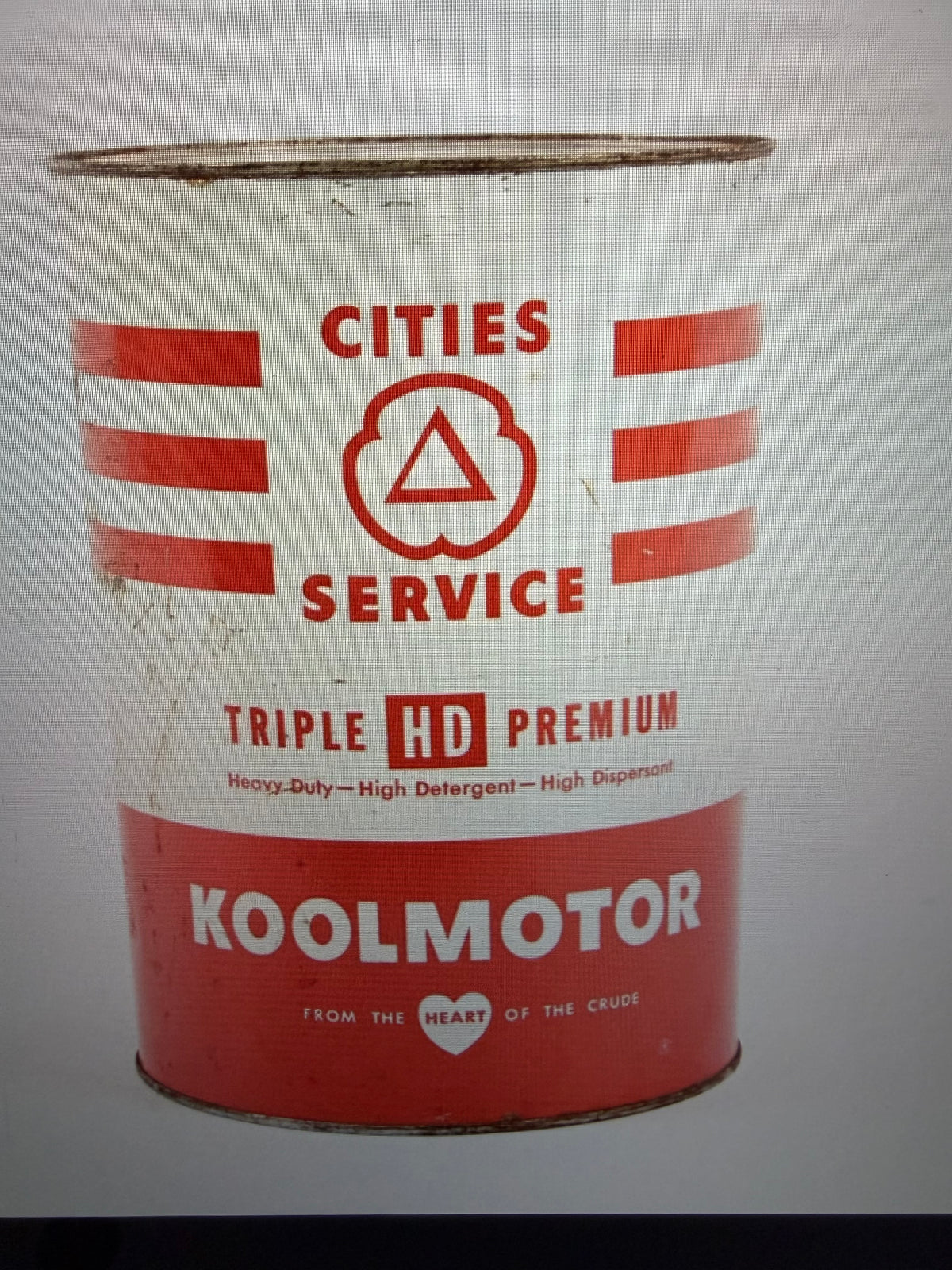 Cities Service Koolmotor 5 Quart Full Oil Can
