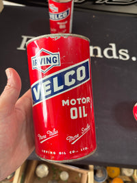 Irving Velco Motor Oil can (red)