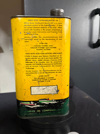 White Rose Outboard Flat Quart Oil Can