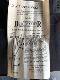 Early Don Wander Snow and Sleet Remover NOS with instructions