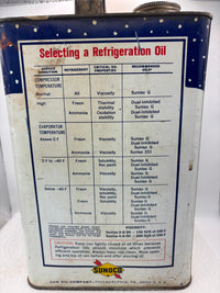 Sunoco Suniso 1 gallon refrigeration oil can