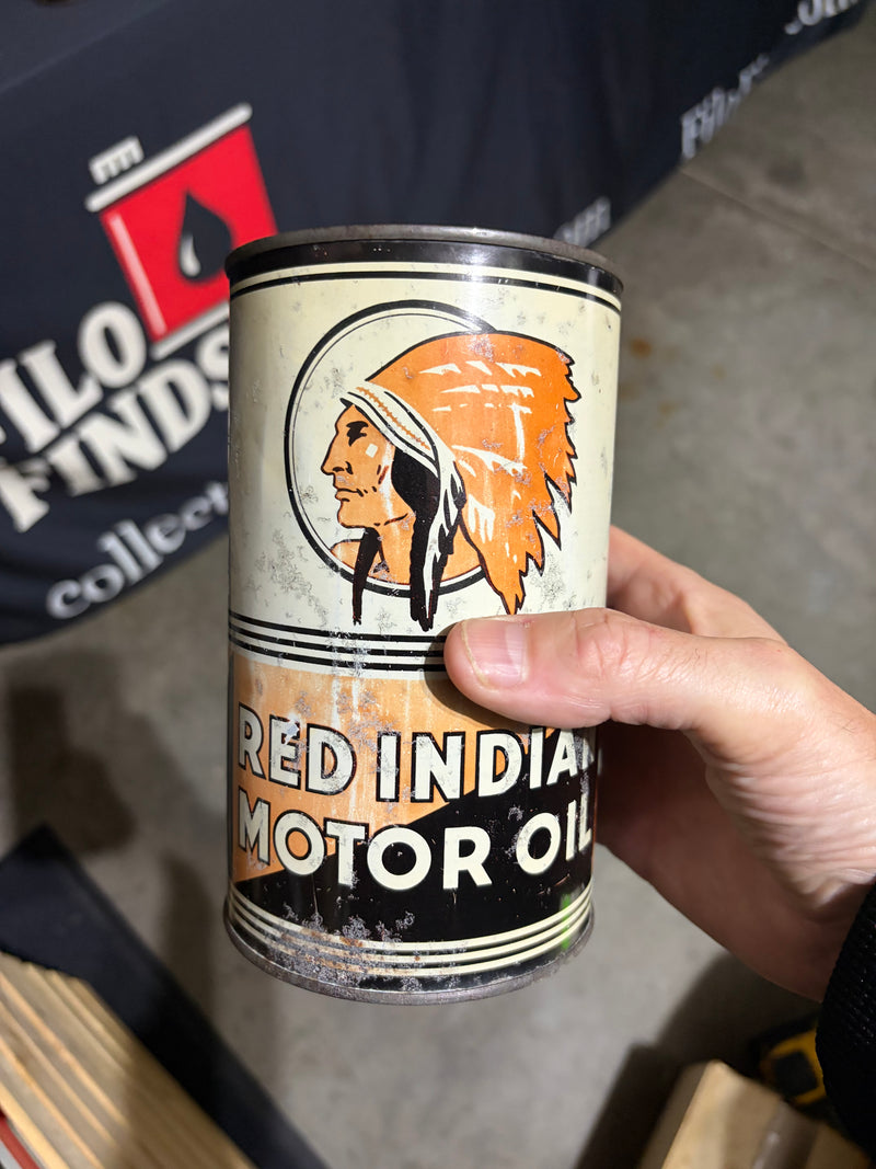 McColl Frontenac Red Indian Quart Oil Can