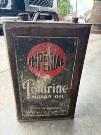 Imperial Polarine 5 gallon square oil can