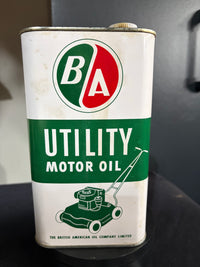 B/A Outboard & Utility Motor Oil Flat Quart Can