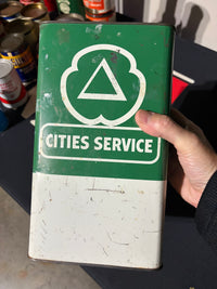 Vintage Cities Service Metal Imperial Gallon