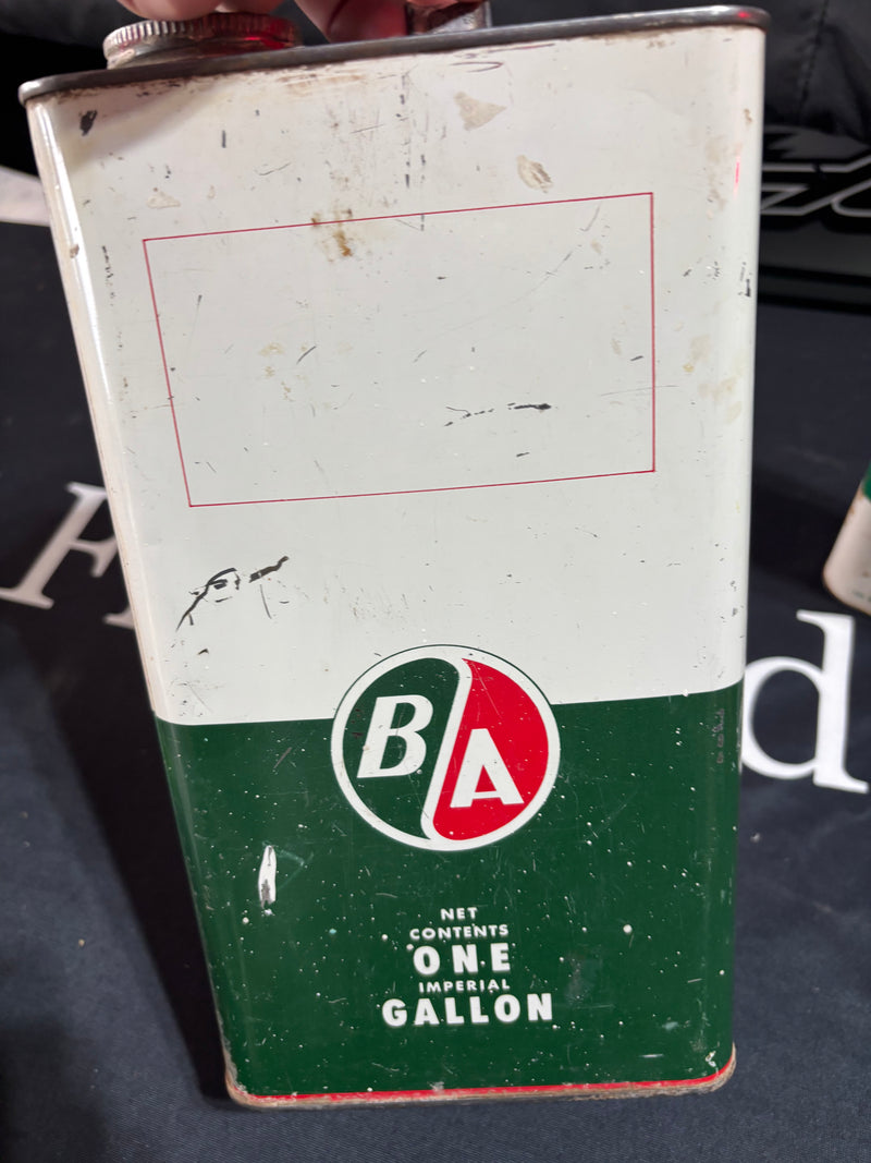 B/A British American 1 gallon oil can