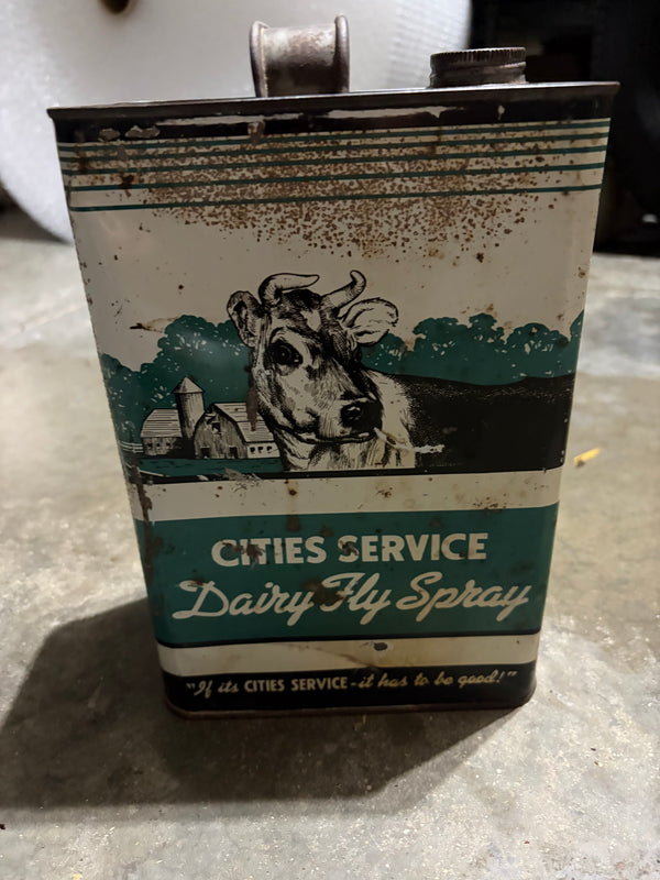 Cities Service Dairy Fly Spray 1 Gallon Can