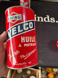 Irving Velco Motor Oil can (red)