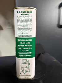 B/A Outboard & Utility Motor Oil Flat Quart Can