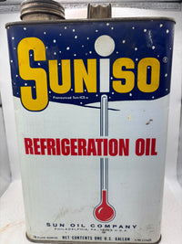 Sunoco Suniso 1 gallon refrigeration oil can