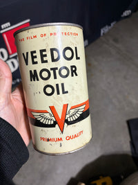 Veedol Cream Motor Oil Can Quart