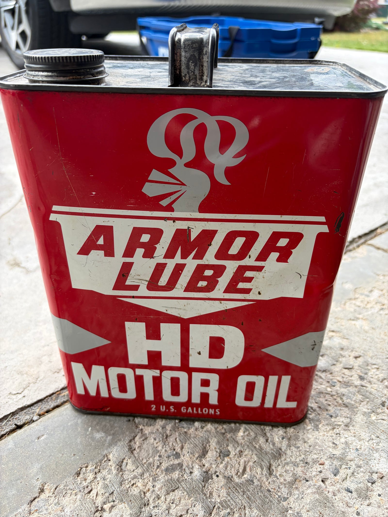 Armor Lube 2 gallon oil can