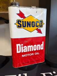 Sunoco Diamond 10 Quart Oil Can