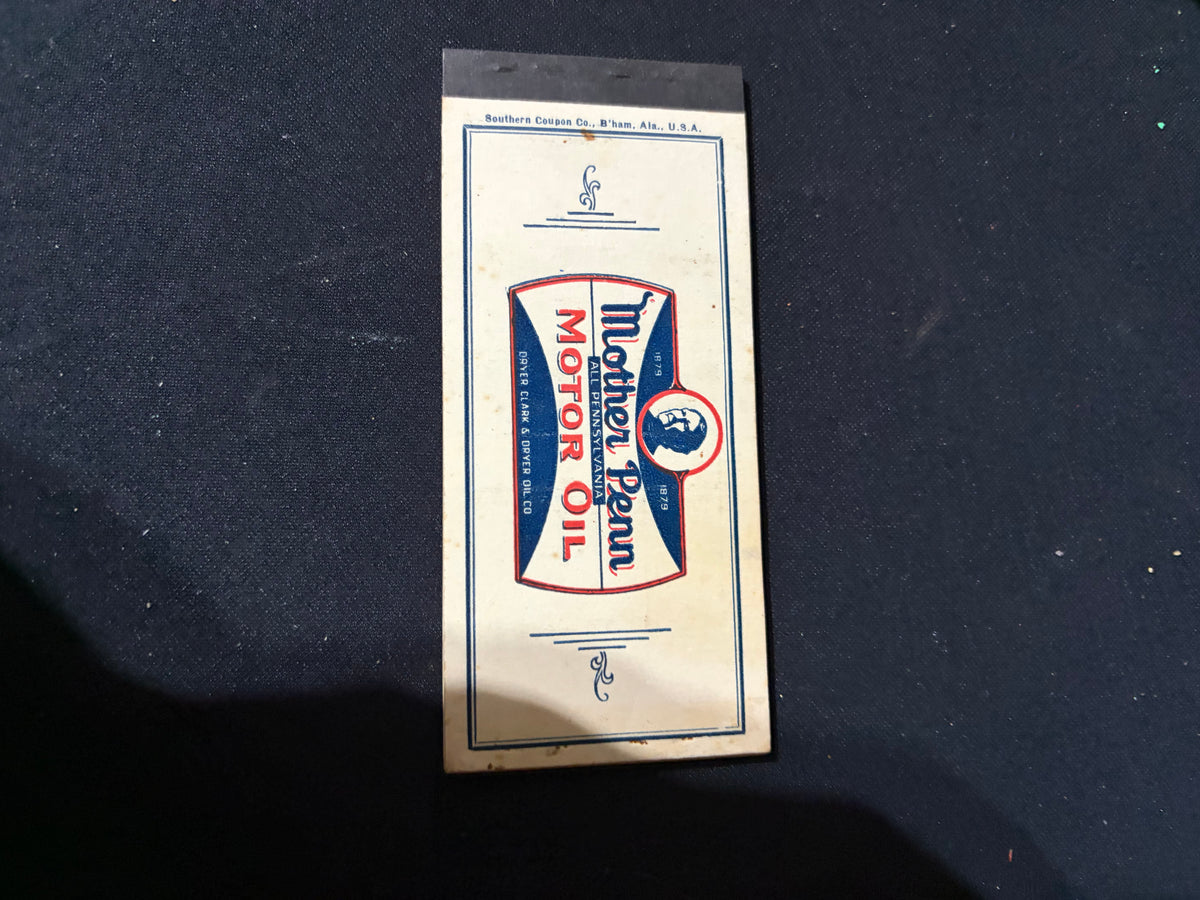 Early Mother Penn coupon book NOS