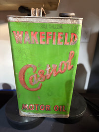 Early Wakefield Castrol 1 gallon oil can