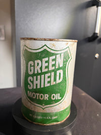 Green Shield Full Oil Can
