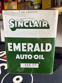 Sinclair Emerald 2 Gallon Oil Can