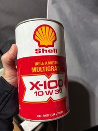 Shell X-100 full oil can