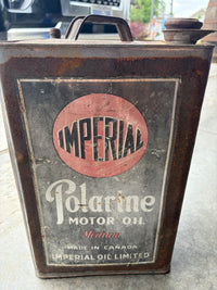 Imperial Polarine 5 gallon square oil can
