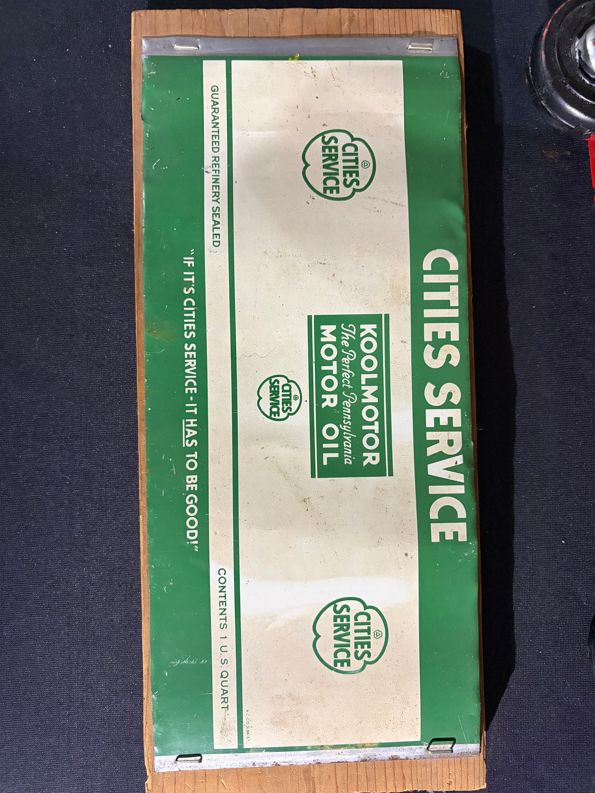 Cities Service Koolmotor Quart Flat, never rolled