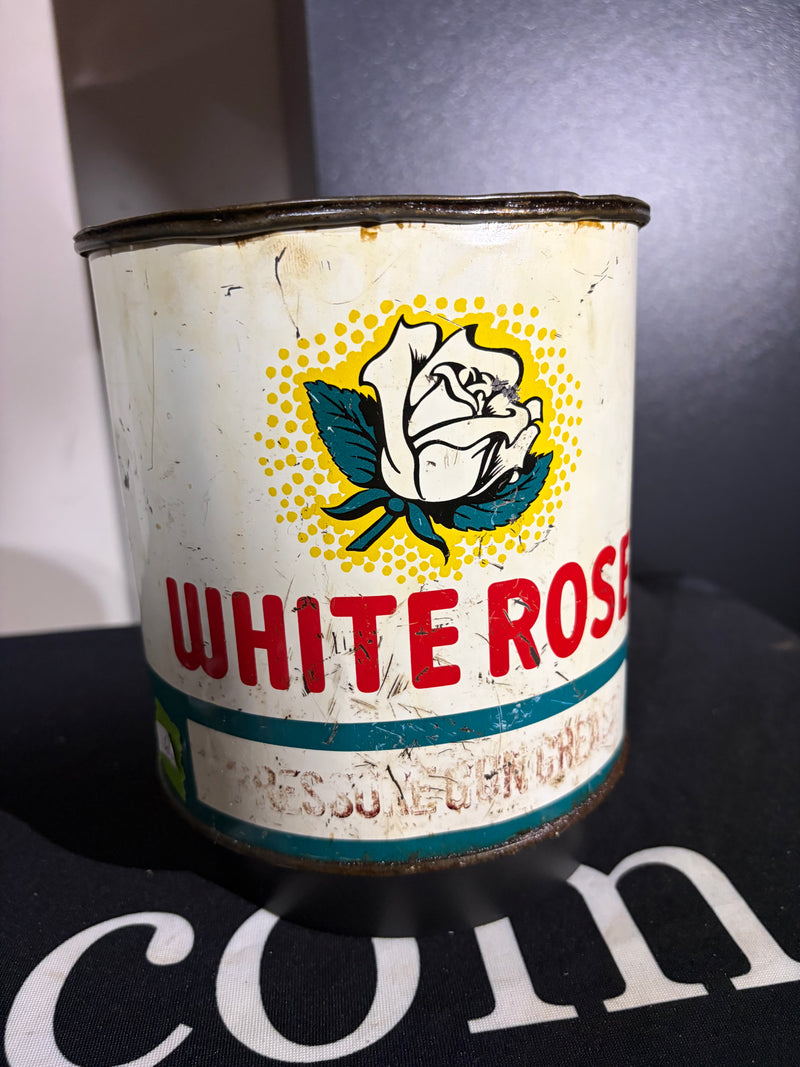 White Rose 5lb Grease Can with Contents