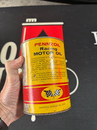 Pennzoil racing composite oil can