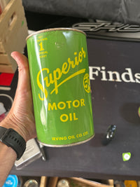 Irving Superior Full 50 cent pricer Oil Can 1
