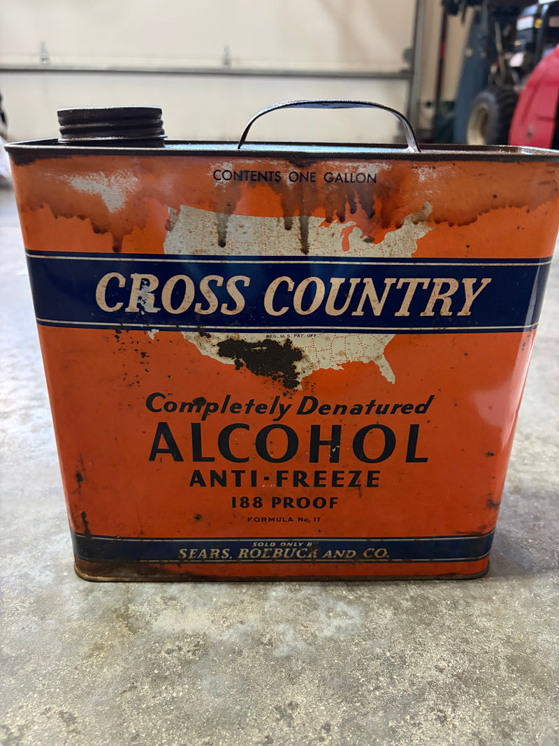 Cross Country Slim 1 gallon Alcohol Antifreeze Oil Can