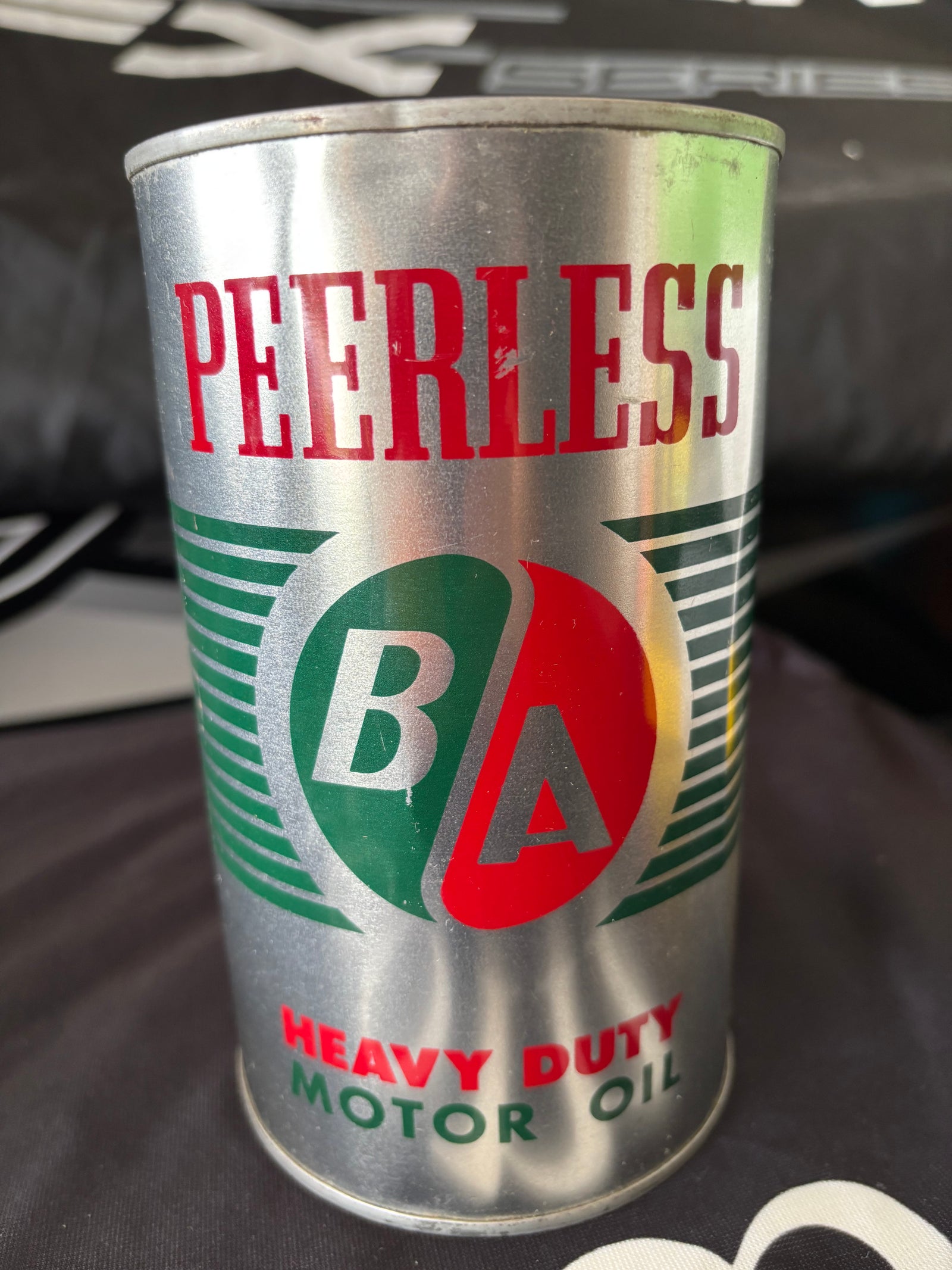 B/A British American oil can
