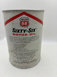 Phillips 66 Sixty-Six Motor Oil Can