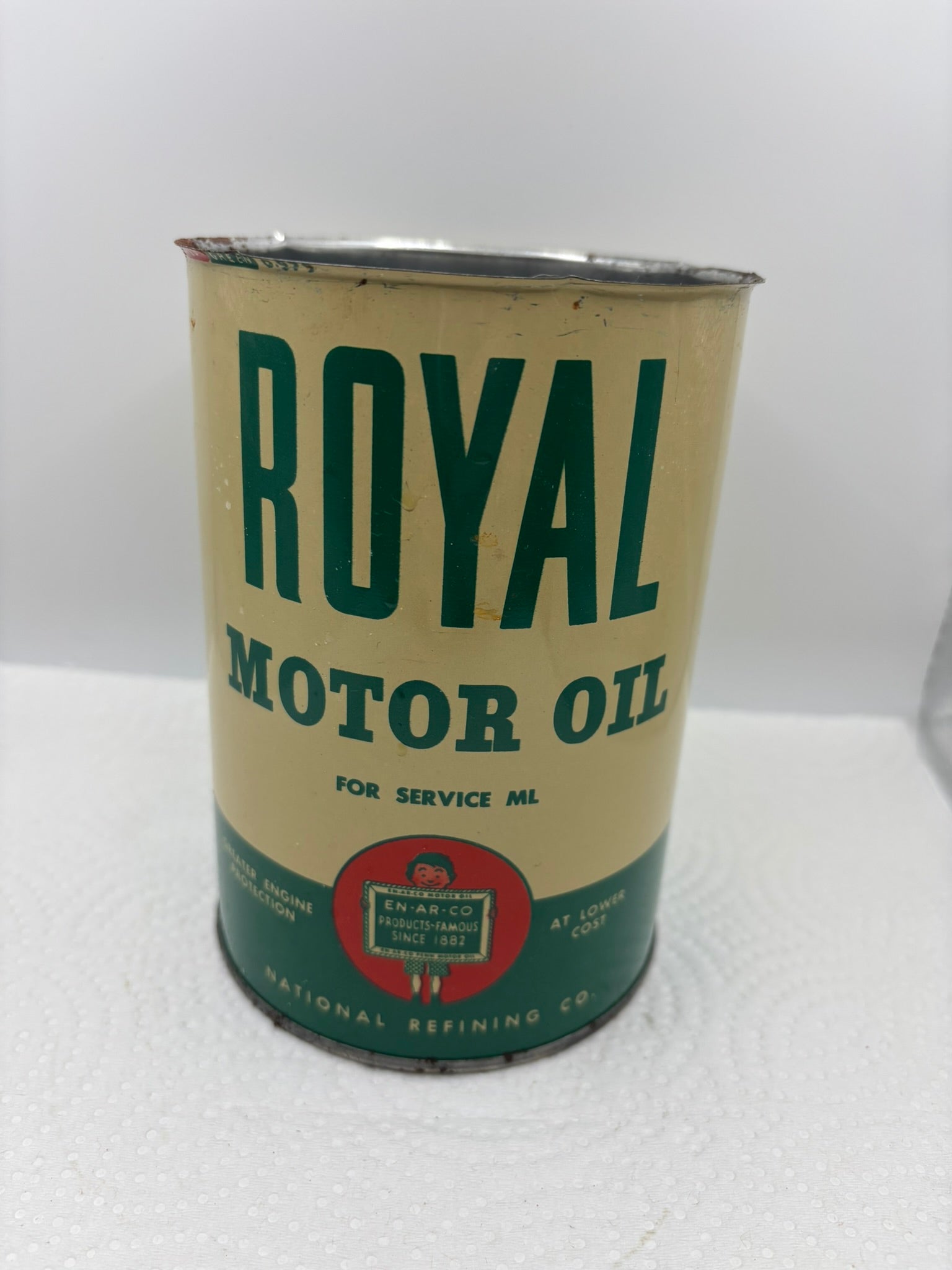Royal Motor Oil En-ar-co (never been filled)