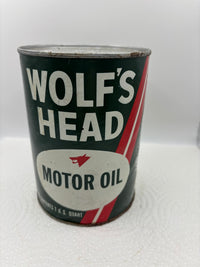 Wolf's Head Oil Can