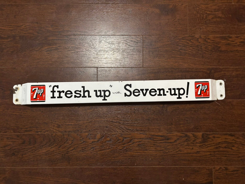 7UP Push Bar (Fresh Up with Seven-UP) (black script)