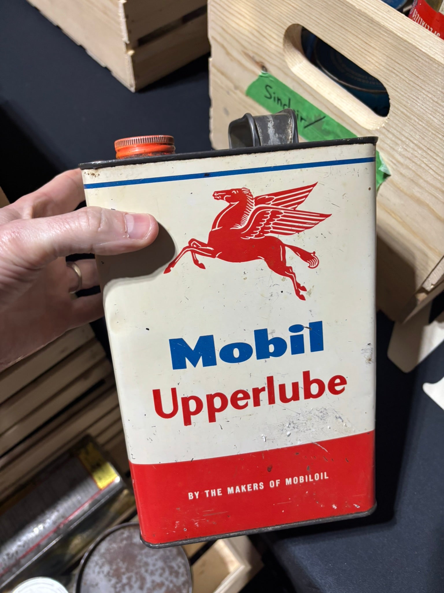 Mobiloil Upperlube Oil Can (1 Gallon)