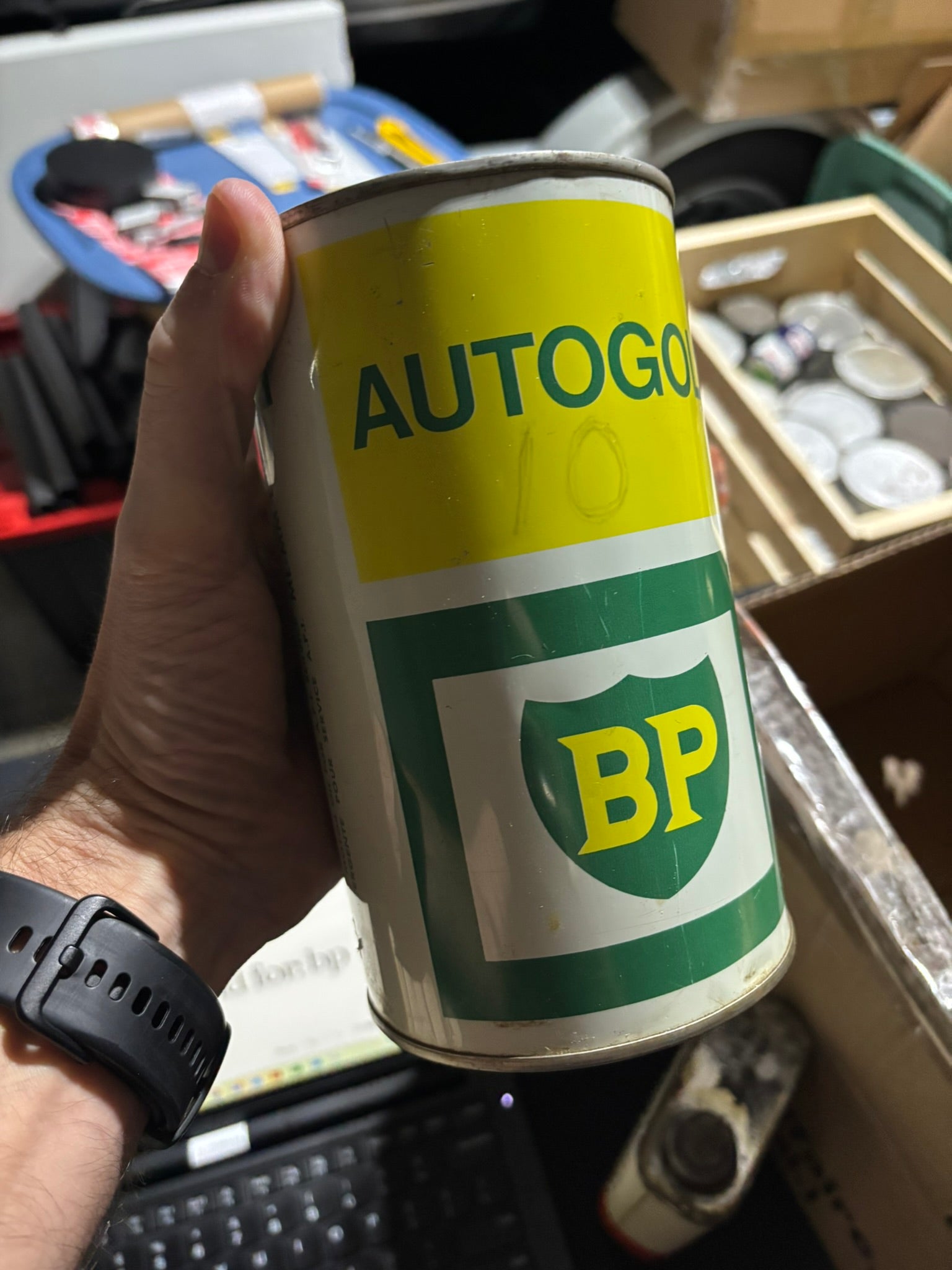 BP Autogol Metal Oil Can (Quart) (Full)