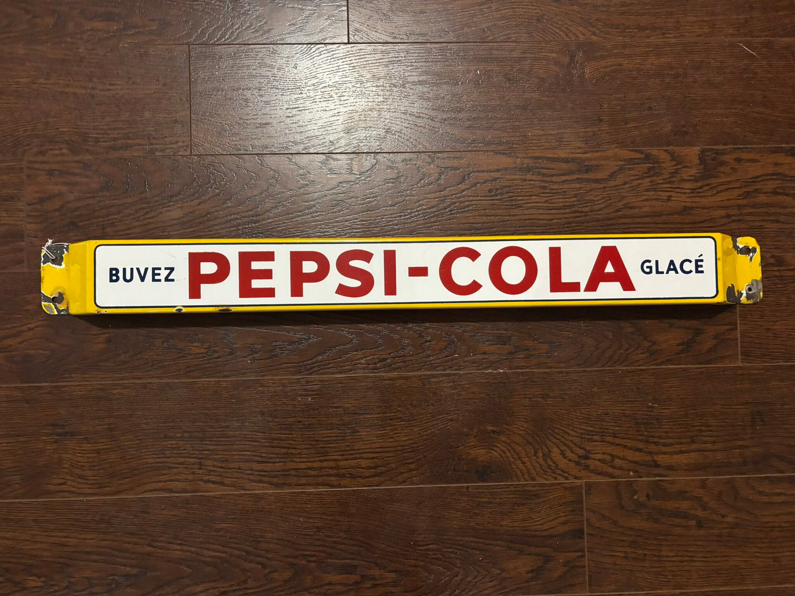 Pepsi Push Bar (Buvez Pepsi-Cola Glace) (Merci-Au Revoir) (TAC Authentication)