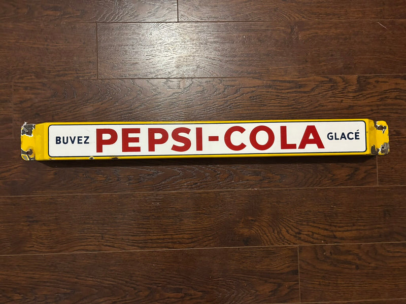 Pepsi Push Bar (Buvez Pepsi-Cola Glace) (Merci-Au Revoir) (TAC Authentication)