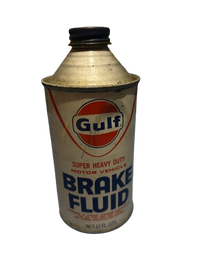 Gulf Brake Fluid Oil Can Heavy Duty