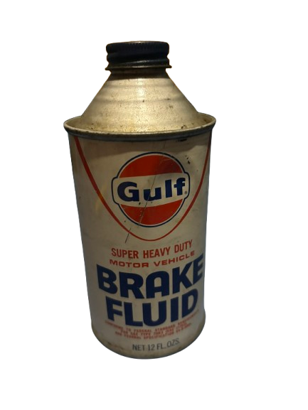 Gulf Brake Fluid Oil Can Heavy Duty