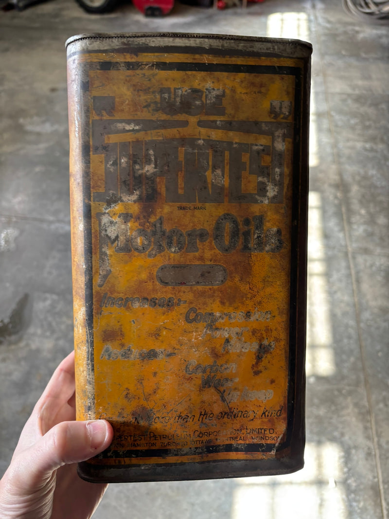 Early 1920’s Supertest Oil Can (1 gallon) (no lid)
