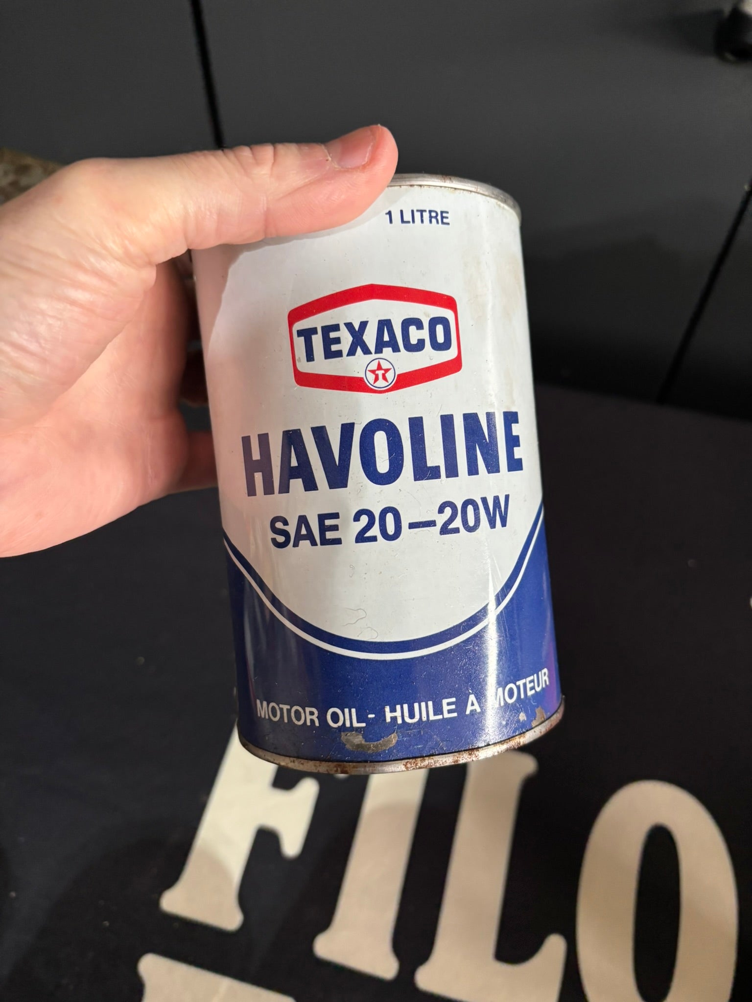 Texaco Havoline Metal Oil Can (Quart)