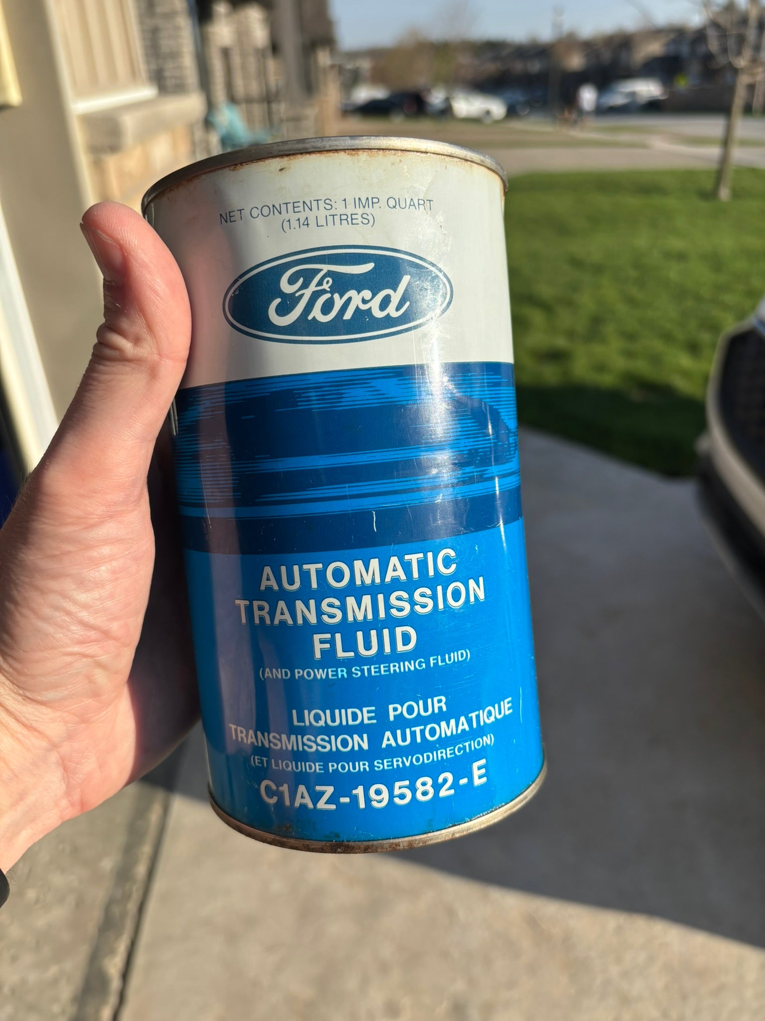 Ford Automatic Transmission Fluid Can (Quart) (metal)
