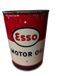 Esso Motor Oil Can (Quart) (2) no lid