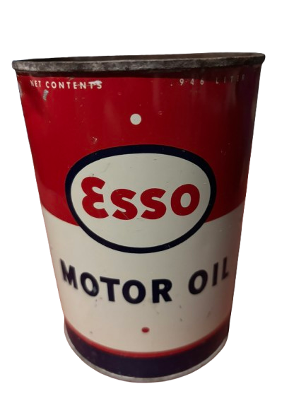 Esso Motor Oil Can (Quart) (2) no lid