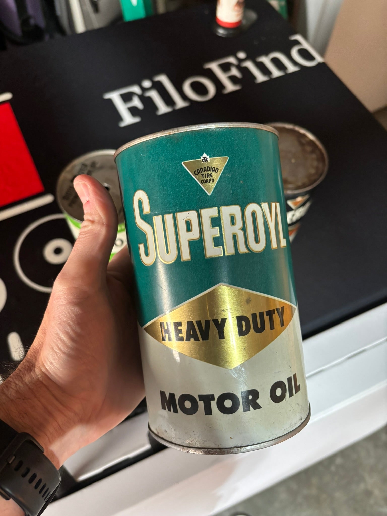 Superoyl Heavy Duty Oil Can (canadian tire) (Quart)