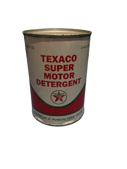Texaco Super Motor Detergent Oil Can (FULL)