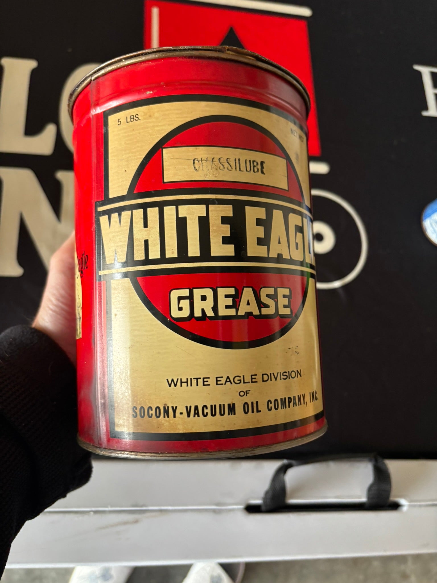 White Eagle Grease 5lb Grease Can
