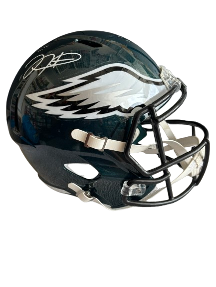 Jalen Hurts Full Size Replica Helmet Signed with Beckett COA