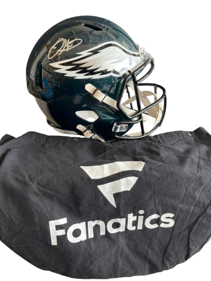 Jalen Hurts Full Size Replica Signed Helmet with Fanatics COA